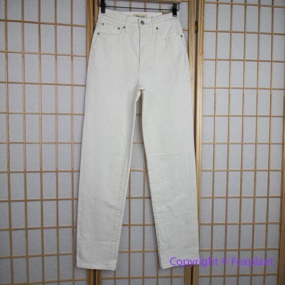 NEW‎ Madewell The Tall Perfect Vintage Jean in tile white, 25T - Picture 3 of 16
